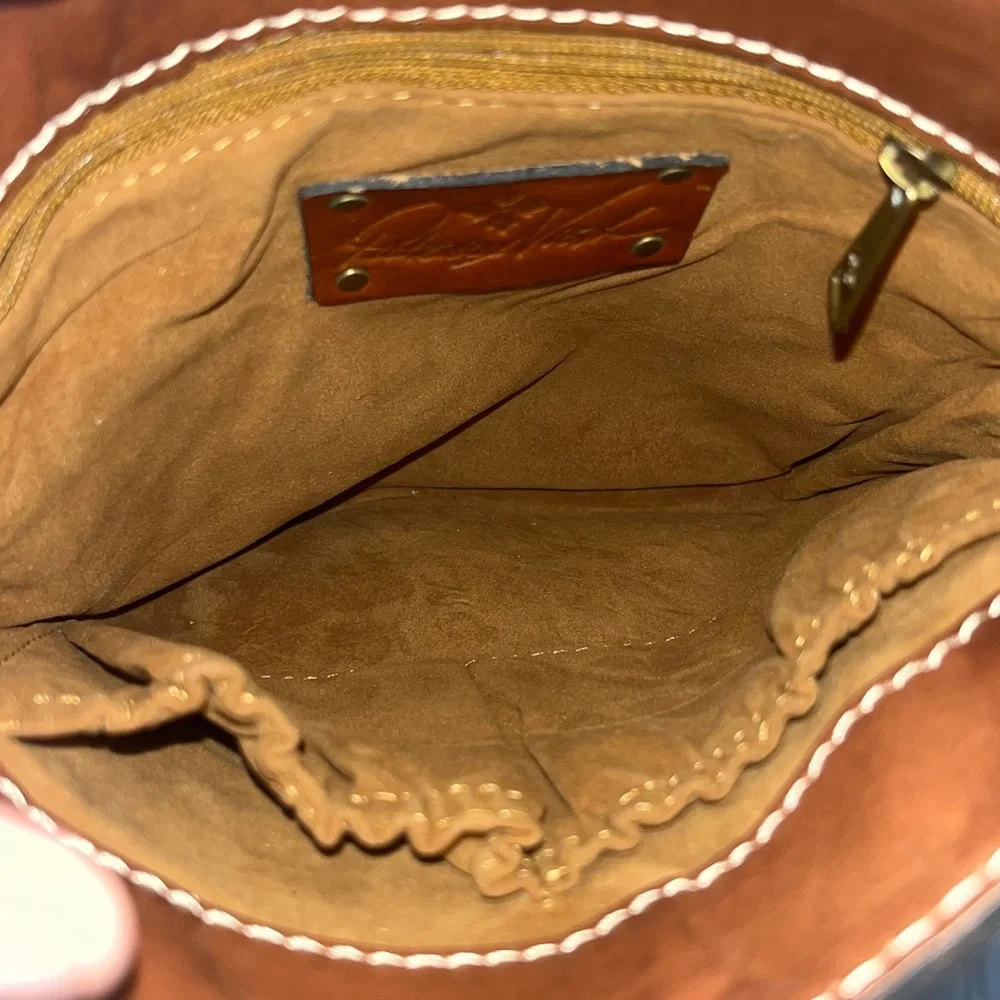 Patricia Nash NWOT Venezia Signature Map Print Crossbody - Picture 4 of 6